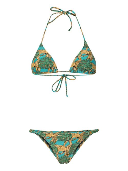 Bikini verde smeraldo Reina Olga | SCRUNCHIE SETPRINTJUNGLE FEVER